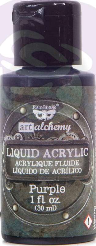Finnabair Art Alchemy Liquid Acrylic Paint 1 Fluid Ounce Purple