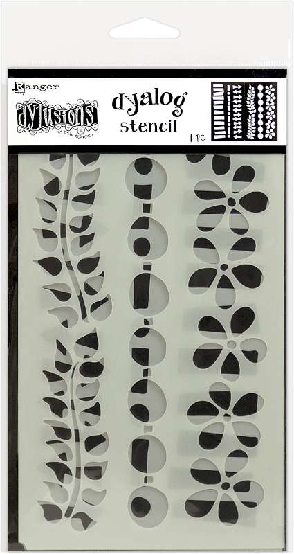 Dyan Reaveley's Dylusions Dyalog Stencil Border It