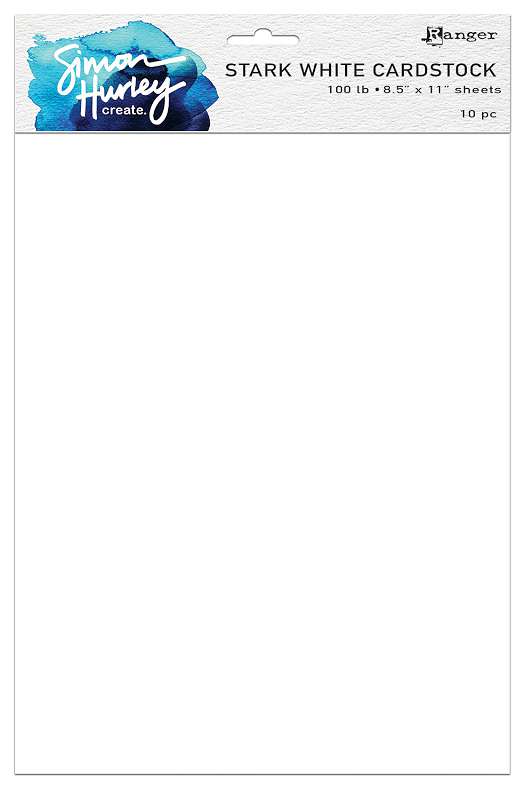 Simon Hurley create. 110lbs Cardstock 8.5"X11" 10/Pkg White