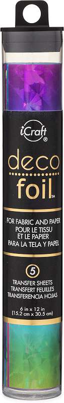 Deco Foil Specialty Transfer Sheets 6"X12" 5/Pkg Rainbow Shattered Glass