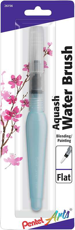 Pentel Arts Aquash Water Brush  Flat Tip