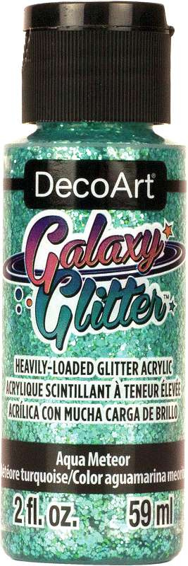 DecoArt Galaxy Glitter Acrylic Paint 2oz Meteor - Aqua