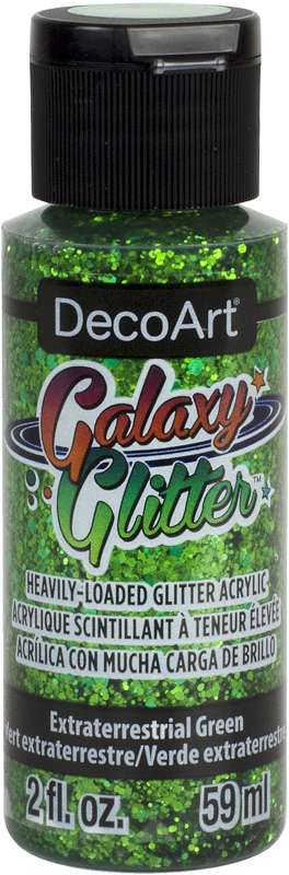 DecoArt Galaxy Glitter Acrylic Paint 2oz-Extraterrestrial - Green