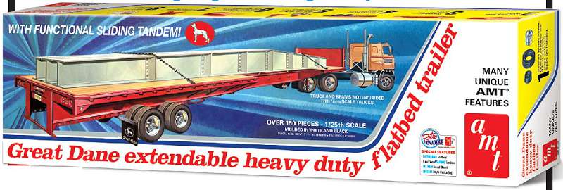 1/25 Great Dane Extendable Heavy Duty Flatbed Trailer (D)