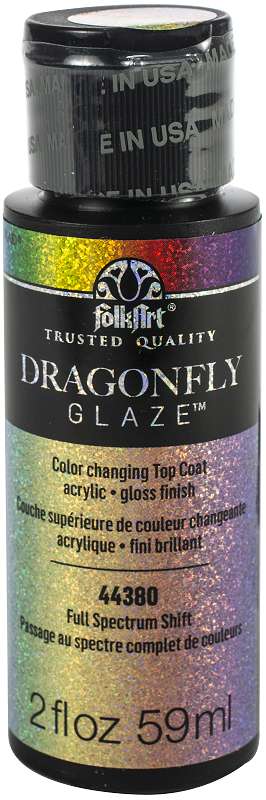 Folkart Dragonfly Glaze Topcoat 2.5oz Full Spectrum Shift