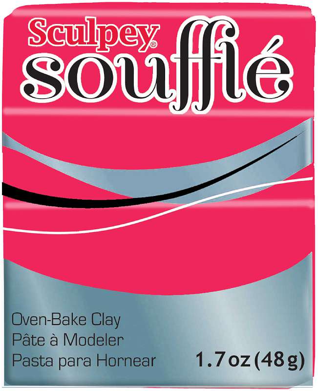 Sculpey Souffle Clay 2oz Raspberry