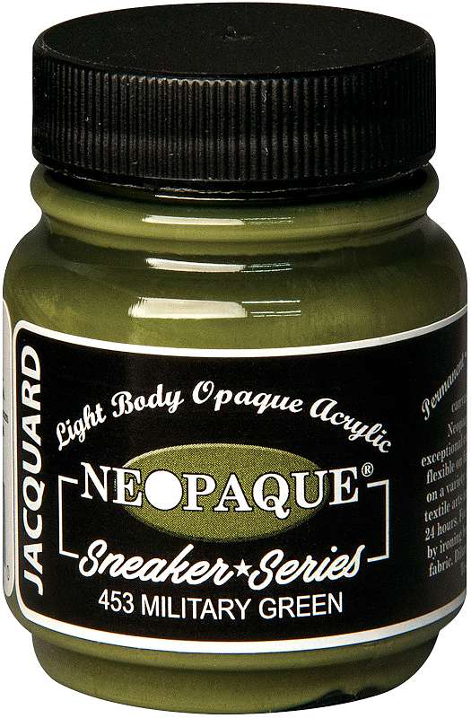 Jacquard Neopaque Acrylic Paint 2.25oz Military Green - Sneaker Series