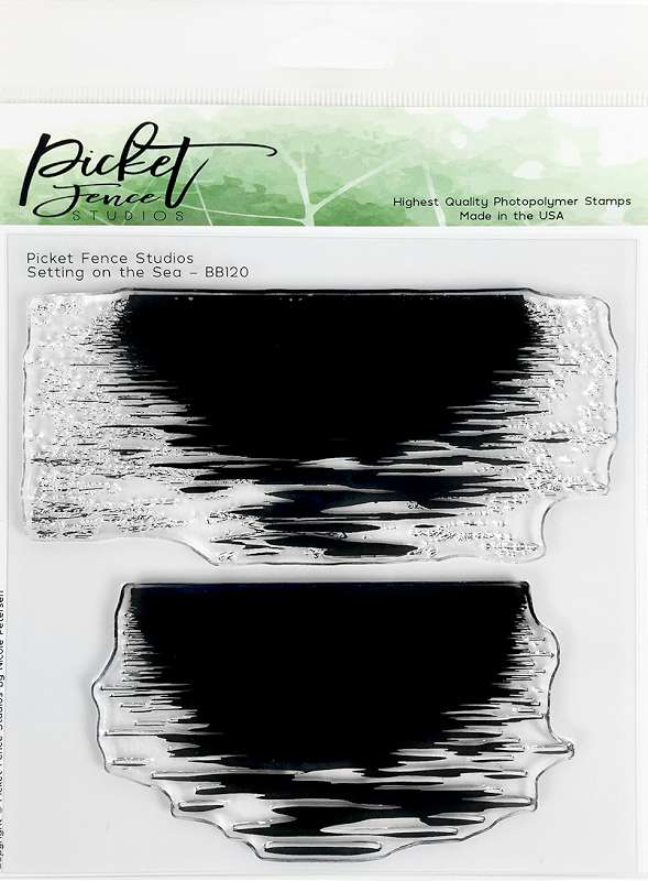 Picket Fence Studios 6"X6" Stamp Set Setting On The Sea