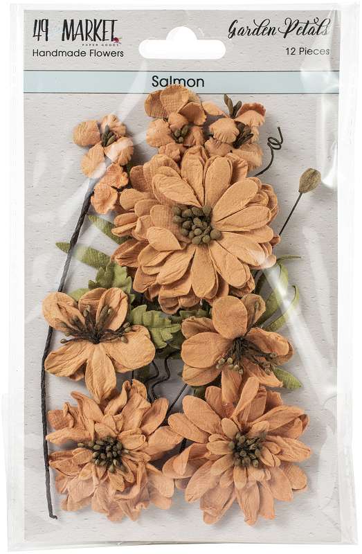 49 And Market Garden Petals 12/Pkg Salmon