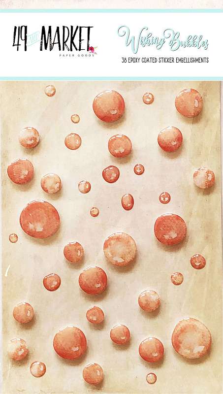 49 And Market Epoxy Coated Wishing Bubbles 38/Pkg Crush