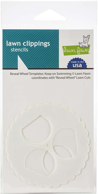 Lawn Clippings Stencils Reveal Wheel: Keep On Swimming