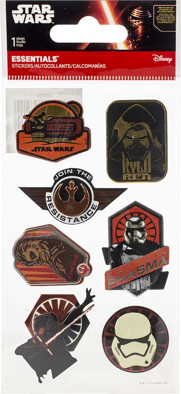 SandyLion Disney Essentials Dimensional Stickers Star Wars, The Force Awakens