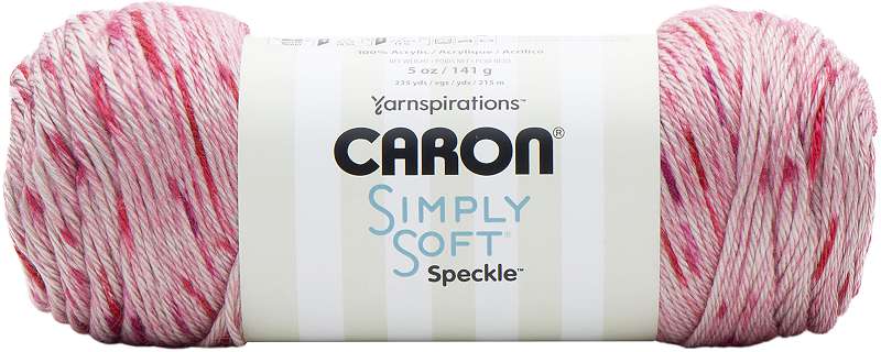 Caron Simply Soft Speckle Yarn Lipstick
