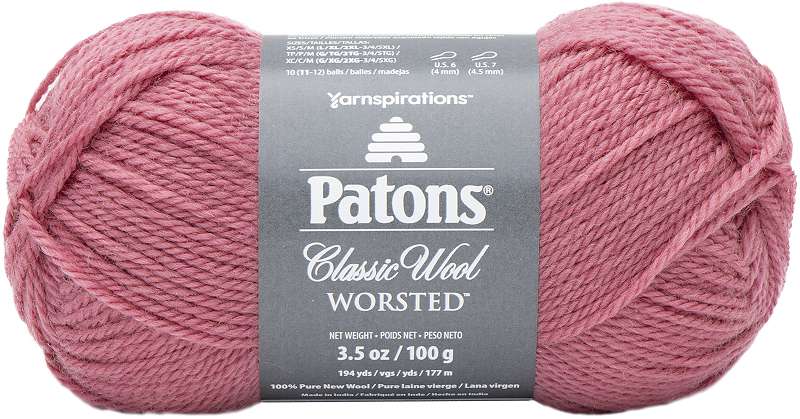 Patons Classic Wool Yarn Rose