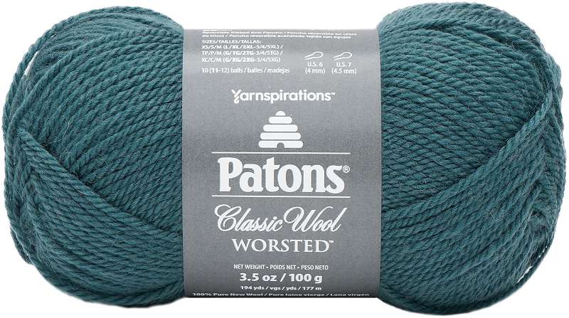 Patons Classic Wool Yarn Rich Teal