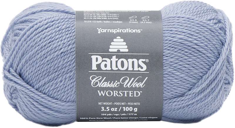 Patons Classic Wool Yarn Blue Fog