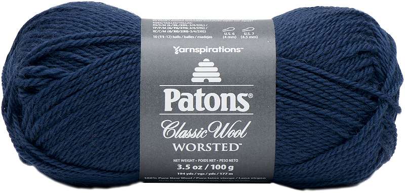 Patons Classic Wool Yarn Navy Blue