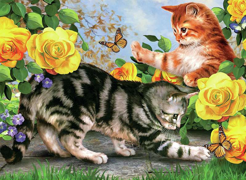 Junior Large Paint By Number Kit 15.25"X11.25" Kitten Play