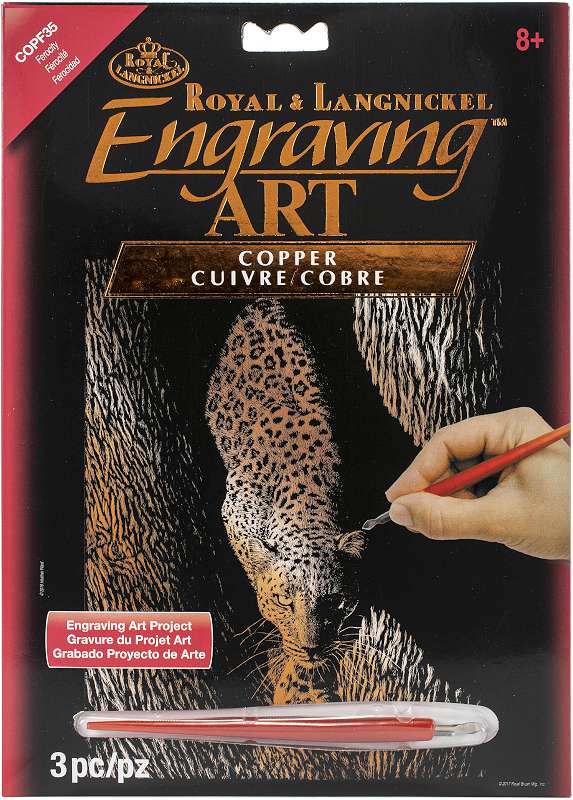 Copper Foil Engraving Art Kit 8"X10" Ferocity