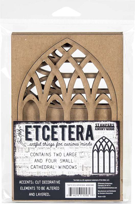 Tim Holtz Ecetera Cathedral Windows  