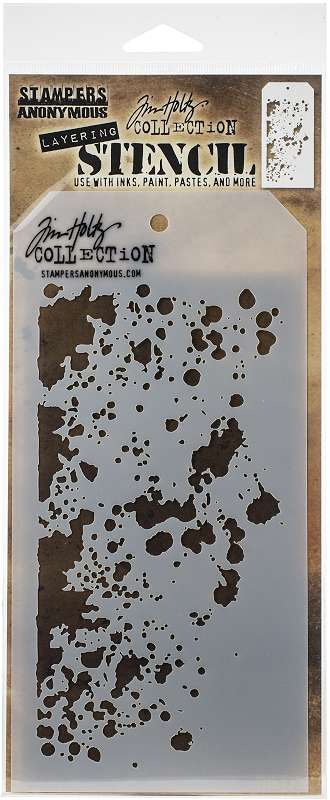 Tim Holtz Layered Stencil 4.125"X8.5" Grime