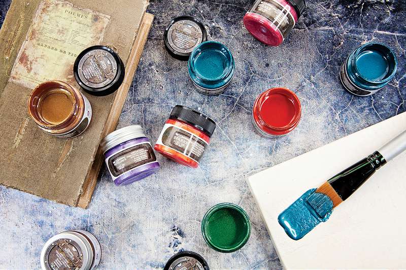 Finnabair Sparks Acrylic Paint 1.7oz Chest Of Gold