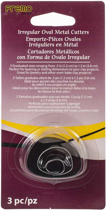 Premo Cutter Set 3/Pkg Irregular Oval