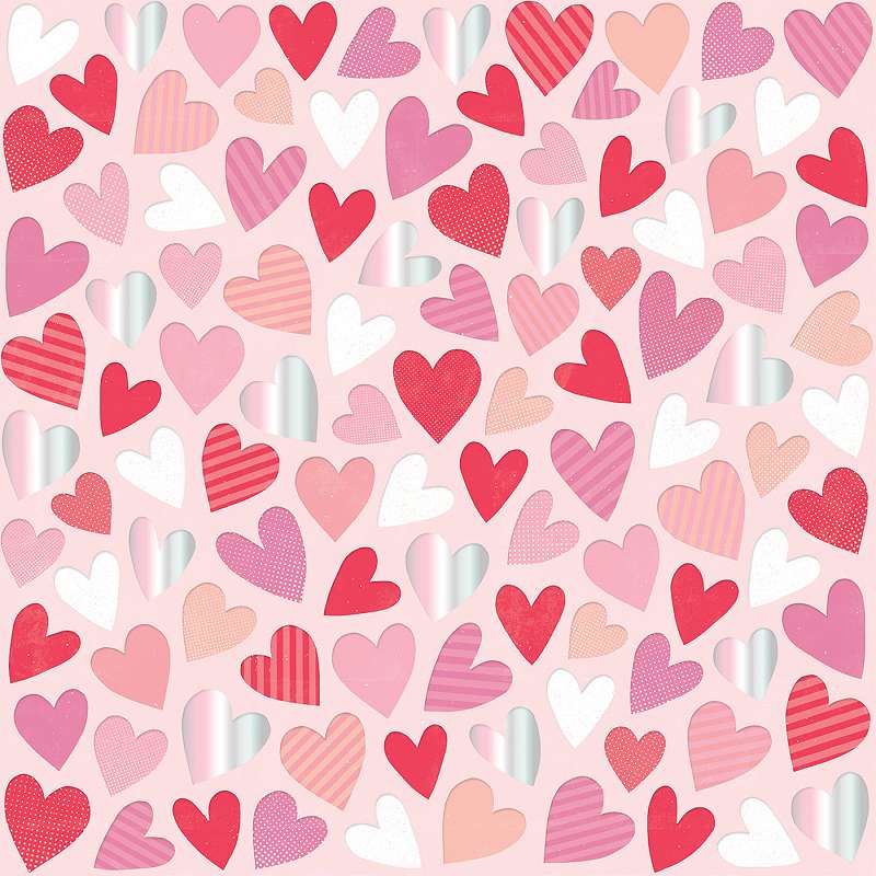 Lucky Us Embossed Cardstock 12"X12" W/Iridescent Foil