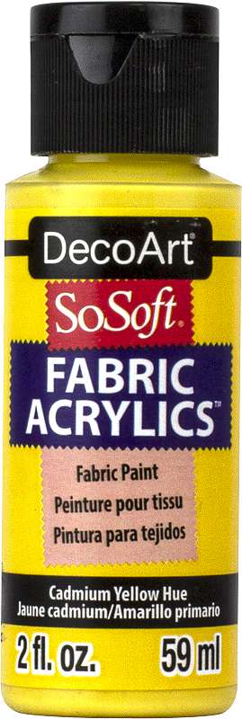 SoSoft Fabric Acrylic Paint 2oz Cadmium Yellow Hue