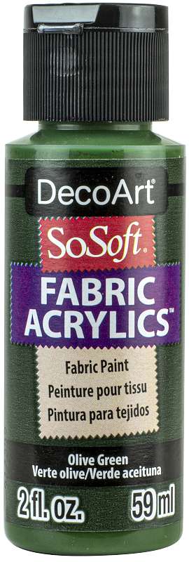 SoSoft Fabric Acrylic Paint 2oz Olive Green