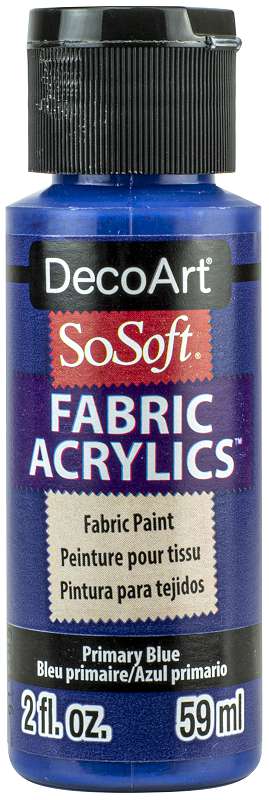 SoSoft Fabric Acrylic Paint 2oz Primary Blue