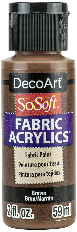 SoSoft Fabric Acrylic Paint 2oz Brown
