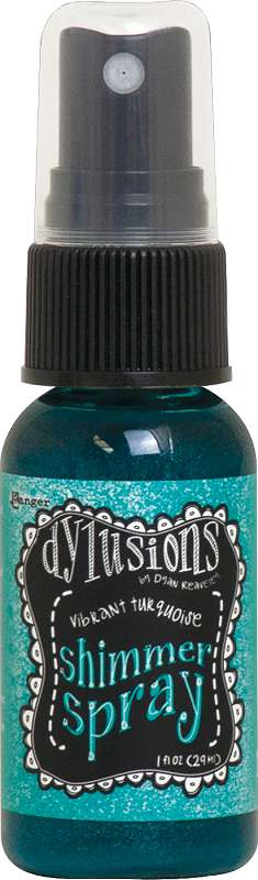 Dylusions Shimmer Sprays 1oz Vibrant Turquoise