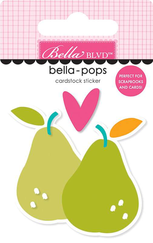 Squeeze The Day Bella-Pops 3D Stickers Pearfect