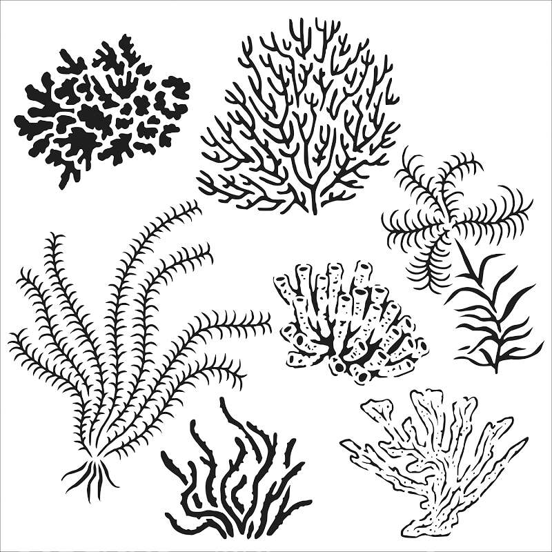 Crafter's Workshop Template 6"X6" Gulf Coast Flora