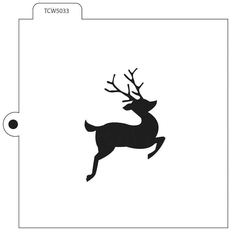 Crafter's Workshop Cookie & Cake Stencils 5.5"X5.5" Reindeer