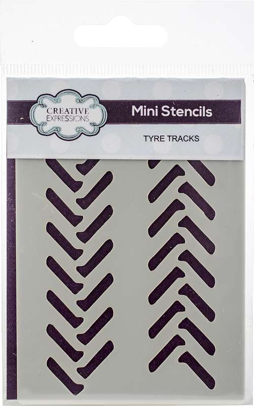 Creative Expressions Mini Stencil Tyre Tracks