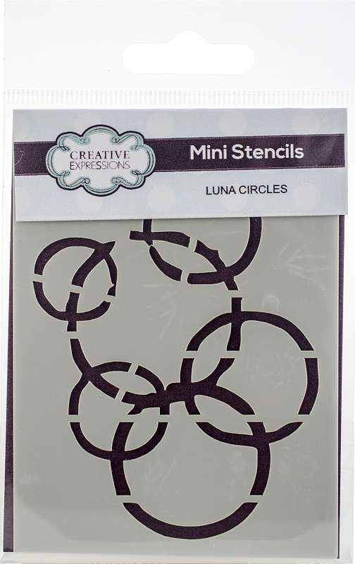 Creative Expressions Mini Stencil Luna Circles