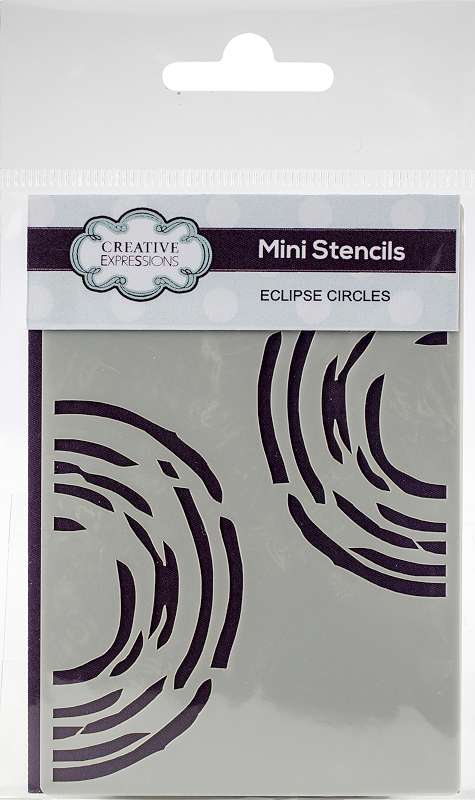 Creative Expressions Mini Stencil Eclipse Circles