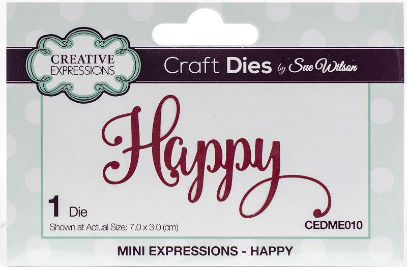 Creative Expressions Craft Dies By Sue Wilson Happy