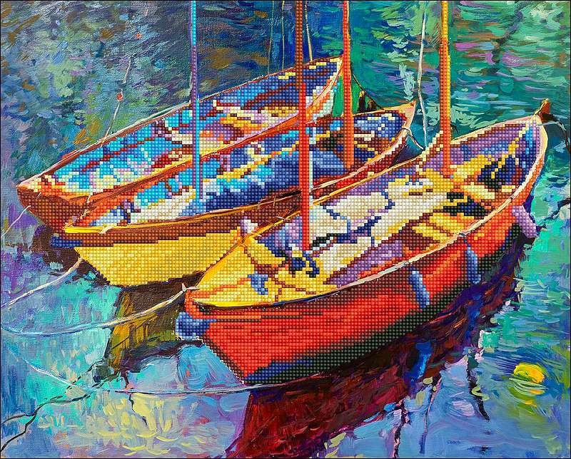 Diamond Dotz Diamond Embroidery Facet Art Kit 21.5"X18" Dream Boats