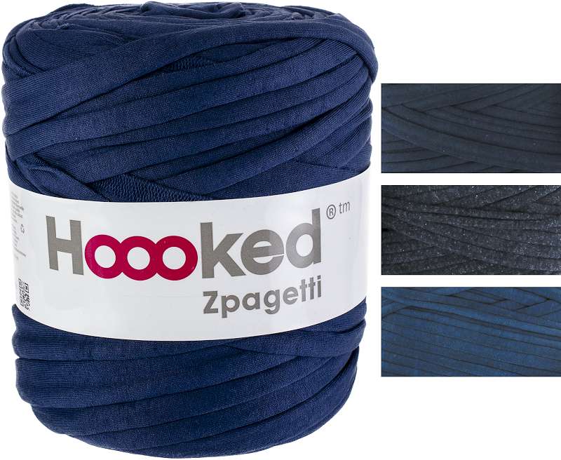 Hoooked Zpagetti Yarn Sailor Blue - Dark Blue Shades