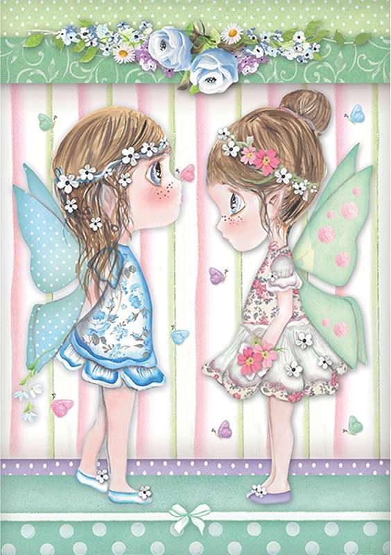 Stamperia Rice Paper Sheet A4 Fairies W/Butterflies