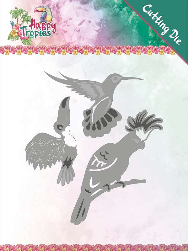 Find It Trading Yvonne Creations Die Exotic Birds, Happy Tropics
