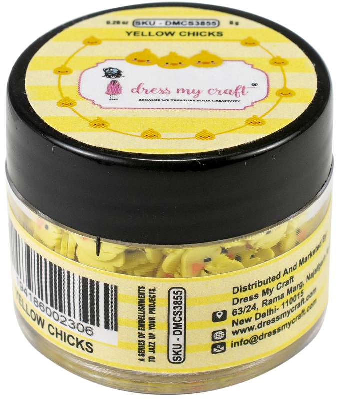 Dress My Crafts Shaker Elements 8gm Yellow Chicks