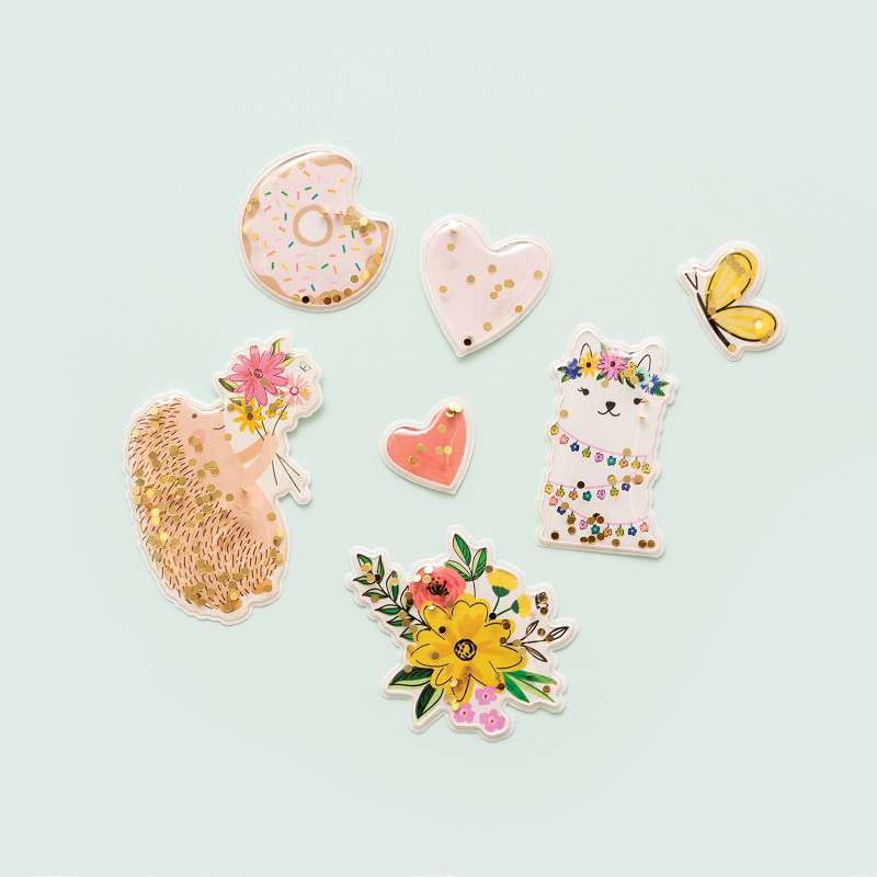 Jen Hadfield Hey, Hello Shaker Stickers 7/Pkg  