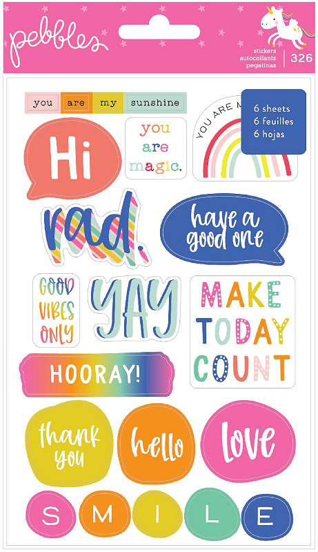 Live Life Happy Sticker Book 326/Pkg  