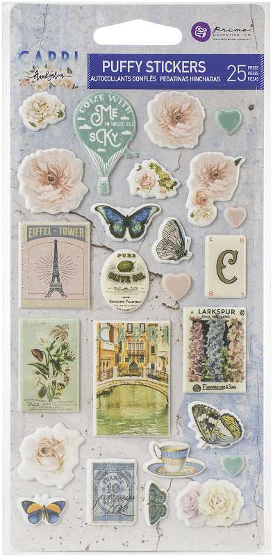 Capri Puffy Stickers 25/Pkg  
