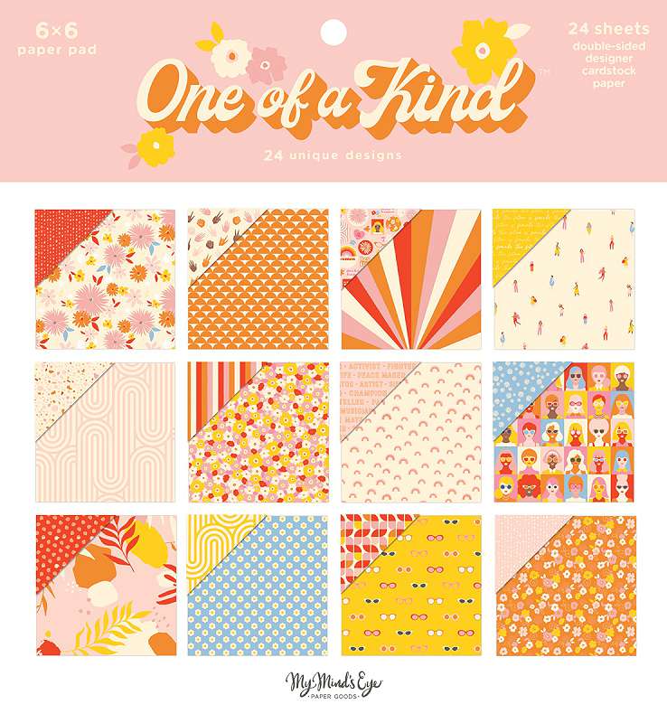 My Mind's Eye Double-Sided Paper Pad 6"X6" 24/Pkg One Of A Kind, 12 Designs/2 Each