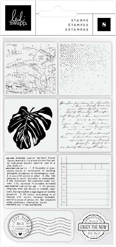 Heidi Swapp Art Walk Clear Stamps 8/Pkg  
